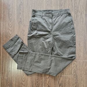 Aritzia The Group Babaton Green Cotton Dress Pants Size 6